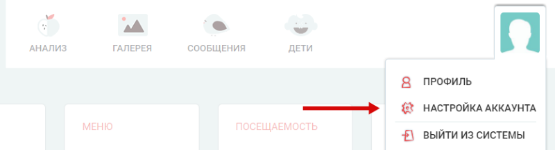 Настройки аккаунта в Мапа.рус
